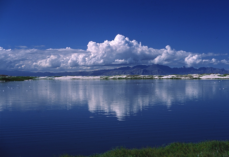 Clouds reflected in the water, Cape Town